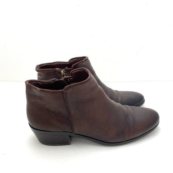 SAM Edelman Petty Ankle Chelsea Bootie in Dark Brown - Picture 5 of 10